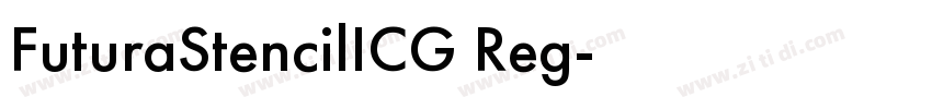 FuturaStencilICG Reg字体转换